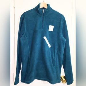 Croft & Borrow size M The Extra Soft Arctic Fleece in Teal Green New w/ Tags